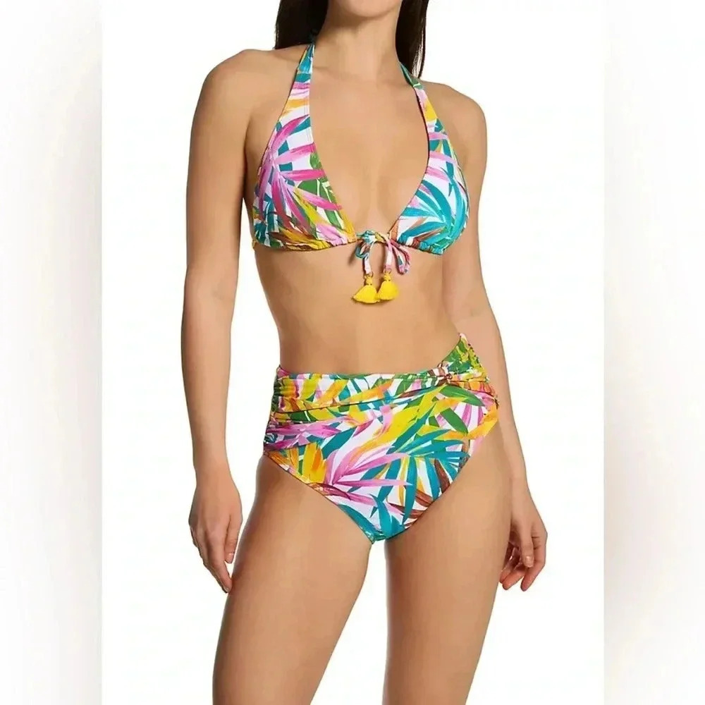 Bleu Rod Beattie Fantasy Island Tall Triangle Top and High Waist Bottom - Picture 2 of 14